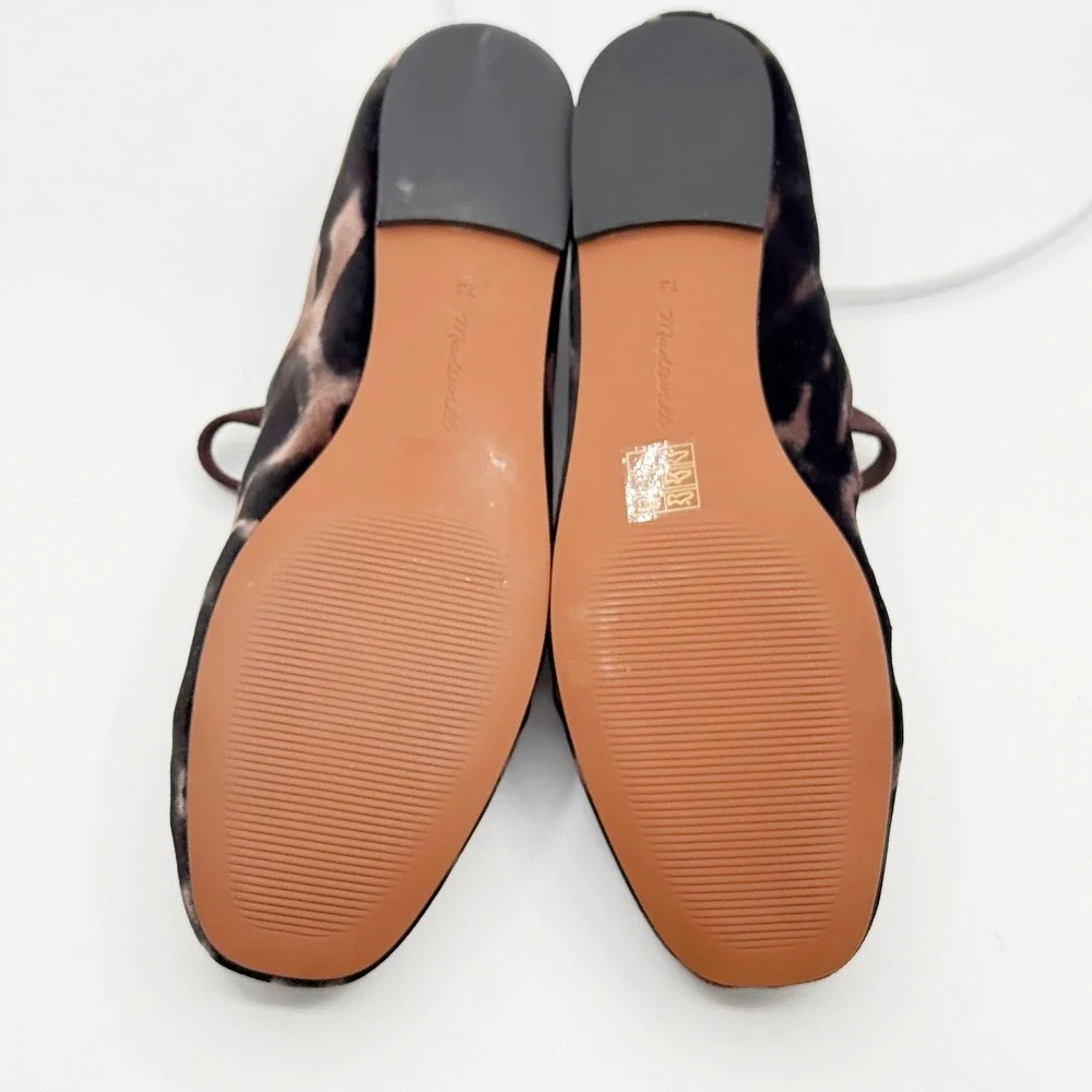 Madewell Greta Ballet Flat Size 8.5 Leopard / Espresso Womens - NEW IN BOX